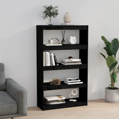 Book Cabinet | Black | Solid pinewood | Medium | Book Cabinet