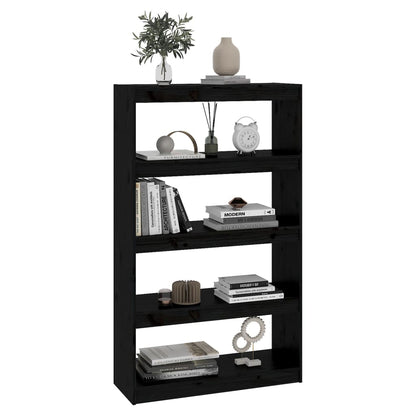 Book Cabinet | Black | Solid pinewood | Medium | Book Cabinet