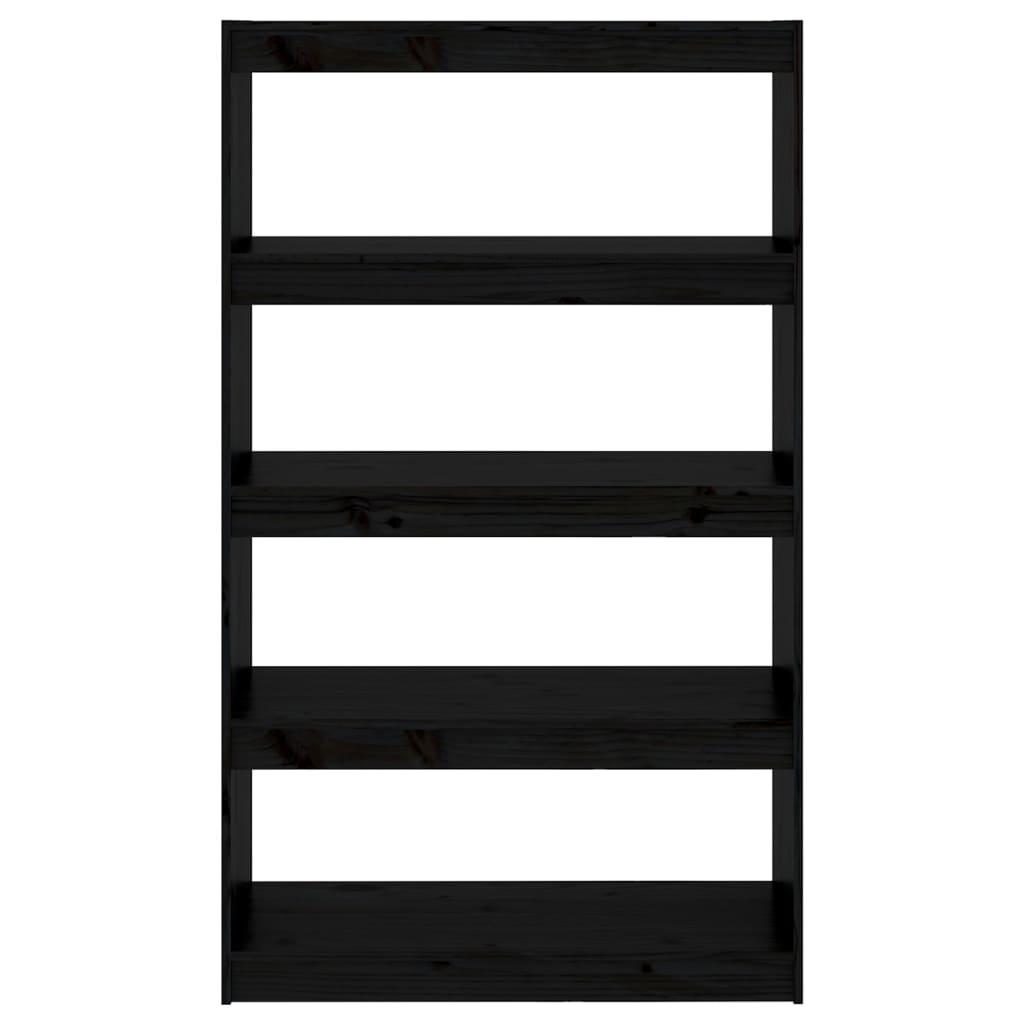 Book Cabinet | Black | Solid pinewood | Medium | Book Cabinet