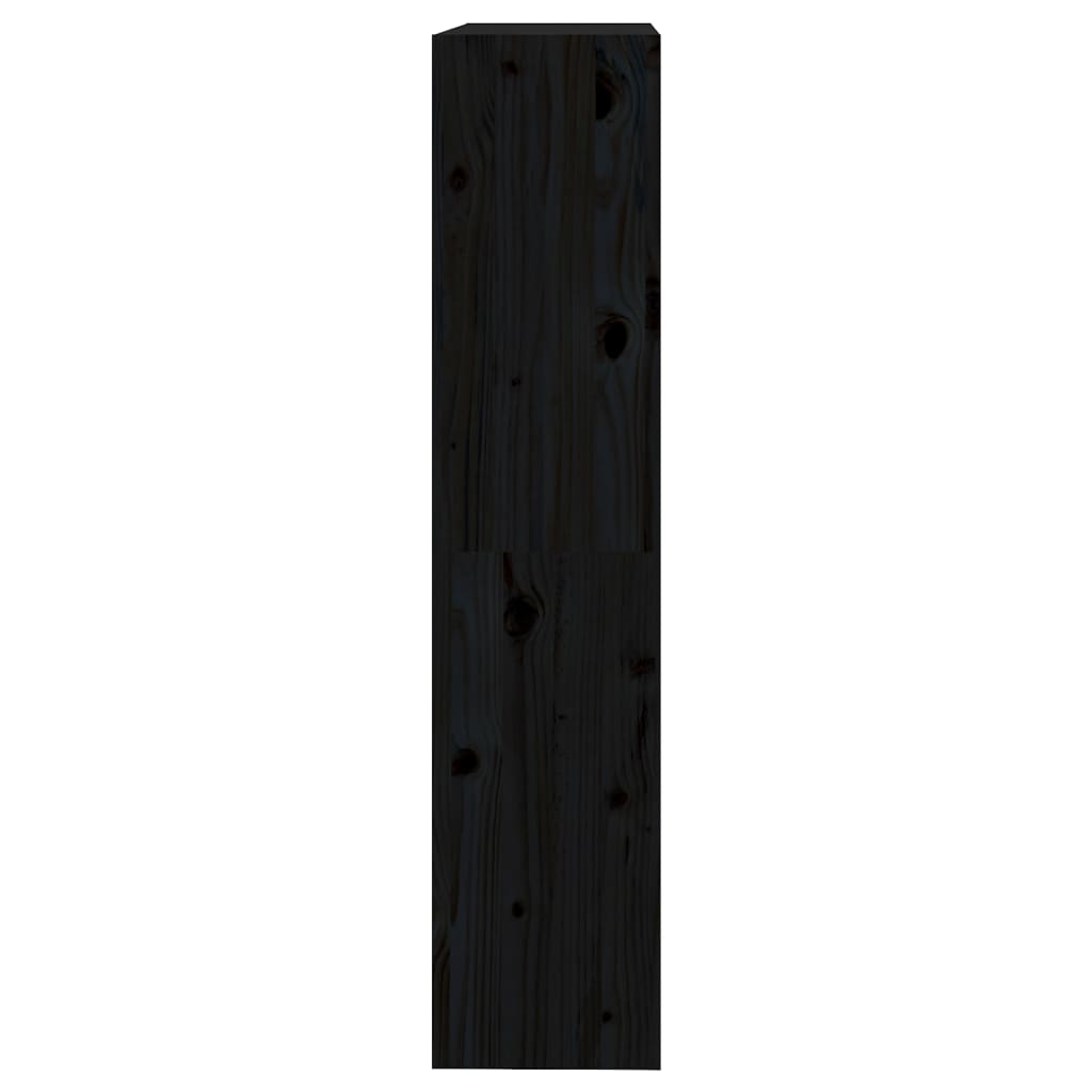 Book Cabinet | Black | Solid pinewood | Medium | Book Cabinet