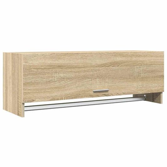 808236 vidaXL Wardrobe Sonoma Oak 100x32,5x35 cm Engineered Wood