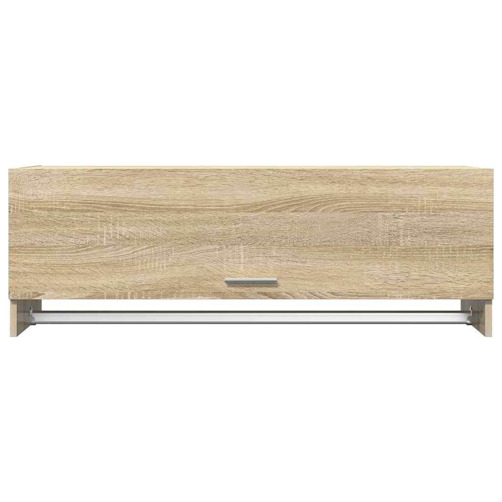 808236 vidaXL Wardrobe Sonoma Oak 100x32,5x35 cm Engineered Wood