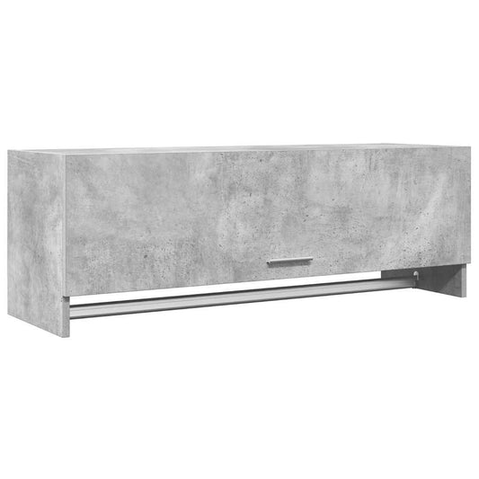 808237 vidaXL Wardrobe Concrete Grey 100x32,5x35 cm Engineered Wood