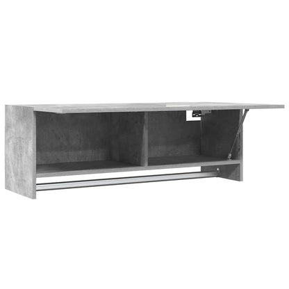 Wardrobe Concrete Grey 100x32.5x35 cm Engineered Wood
