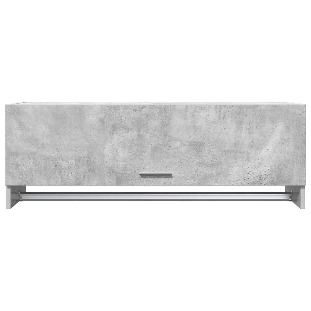 Wardrobe Concrete Grey 100x32.5x35 cm Engineered Wood