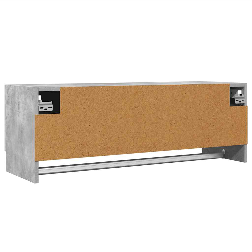 Wardrobe Concrete Grey 100x32.5x35 cm Engineered Wood