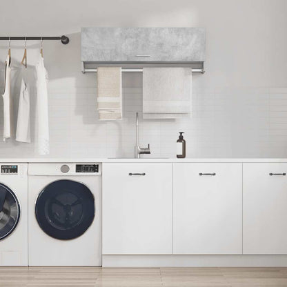 Wardrobe Concrete Grey 100x32.5x35 cm Engineered Wood