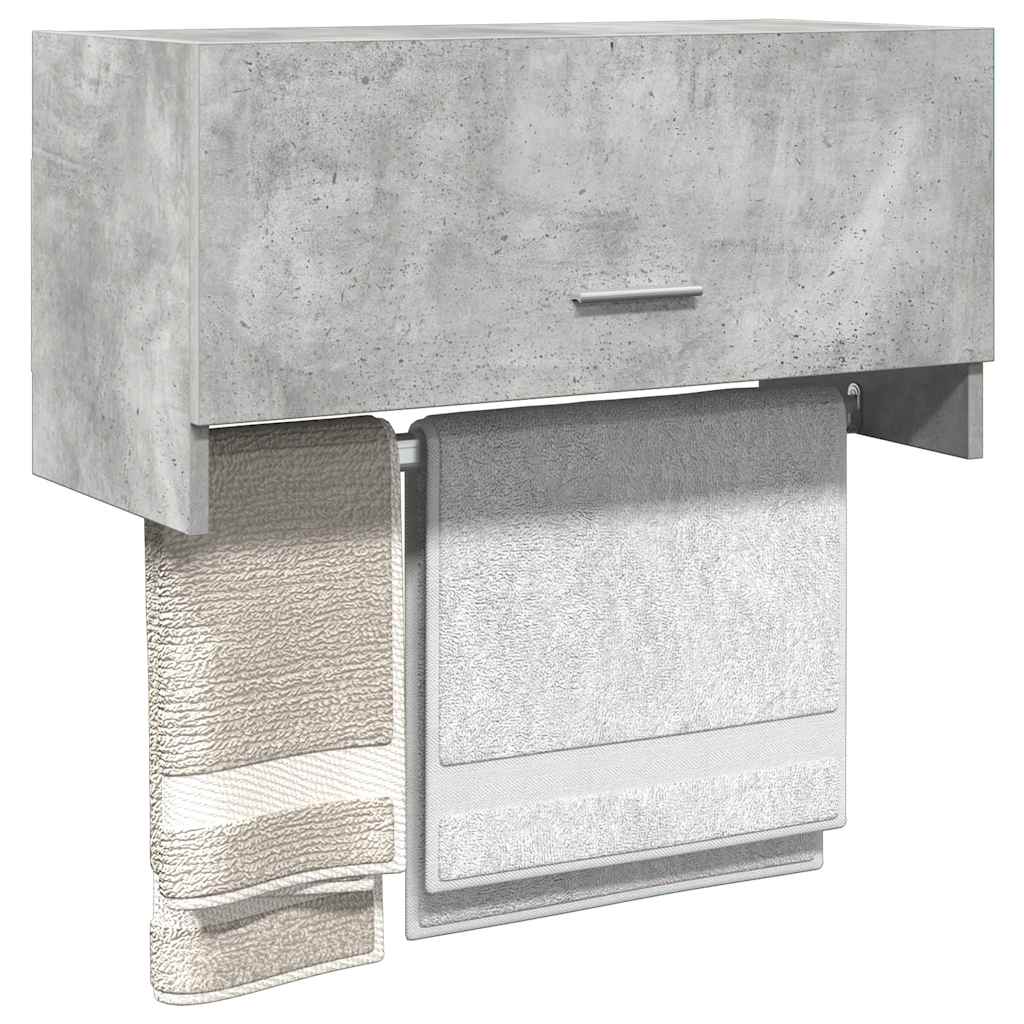 Wardrobe Concrete Grey 70x32.5x35 cm Engineered Wood