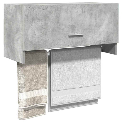 Wardrobe Concrete Grey 70x32.5x35 cm Engineered Wood
