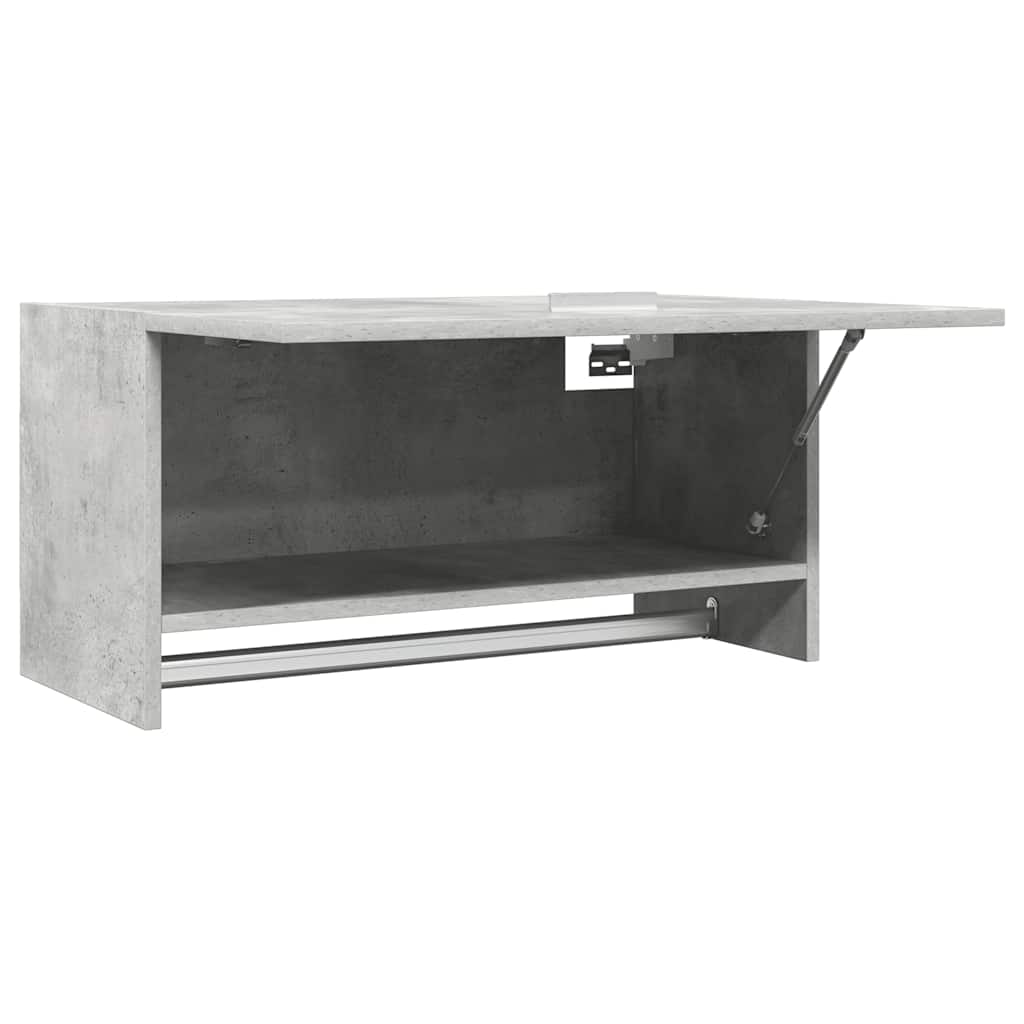 Wardrobe Concrete Grey 70x32.5x35 cm Engineered Wood
