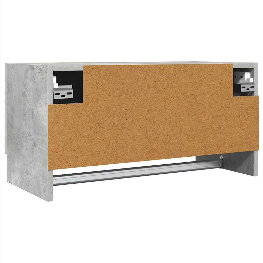 Wardrobe Concrete Grey 70x32.5x35 cm Engineered Wood