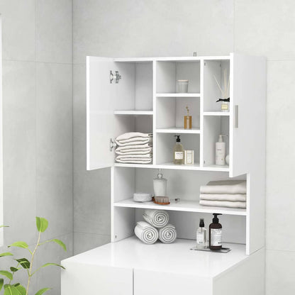 808386 vidaXL Washing Machine Cabinet White 70,5x25,5x90 cm