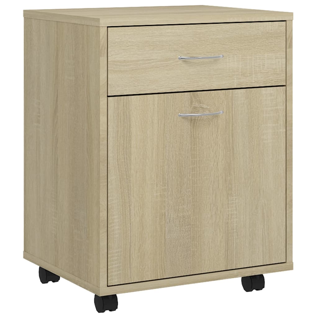 Storage Cabinet | Sonoma oak | Engineered wood | Medium | Rollable