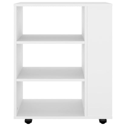 Storage Cabinet | White | Engineered wood | Medium | Rolling Cabinet
