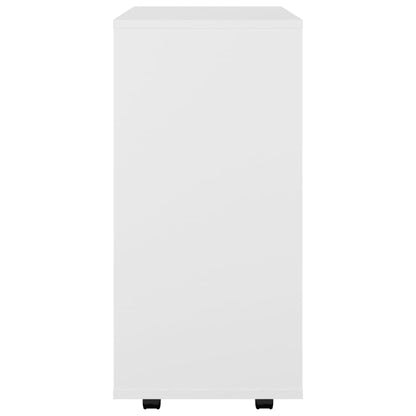 Storage Cabinet | White | Engineered wood | Medium | Rolling Cabinet