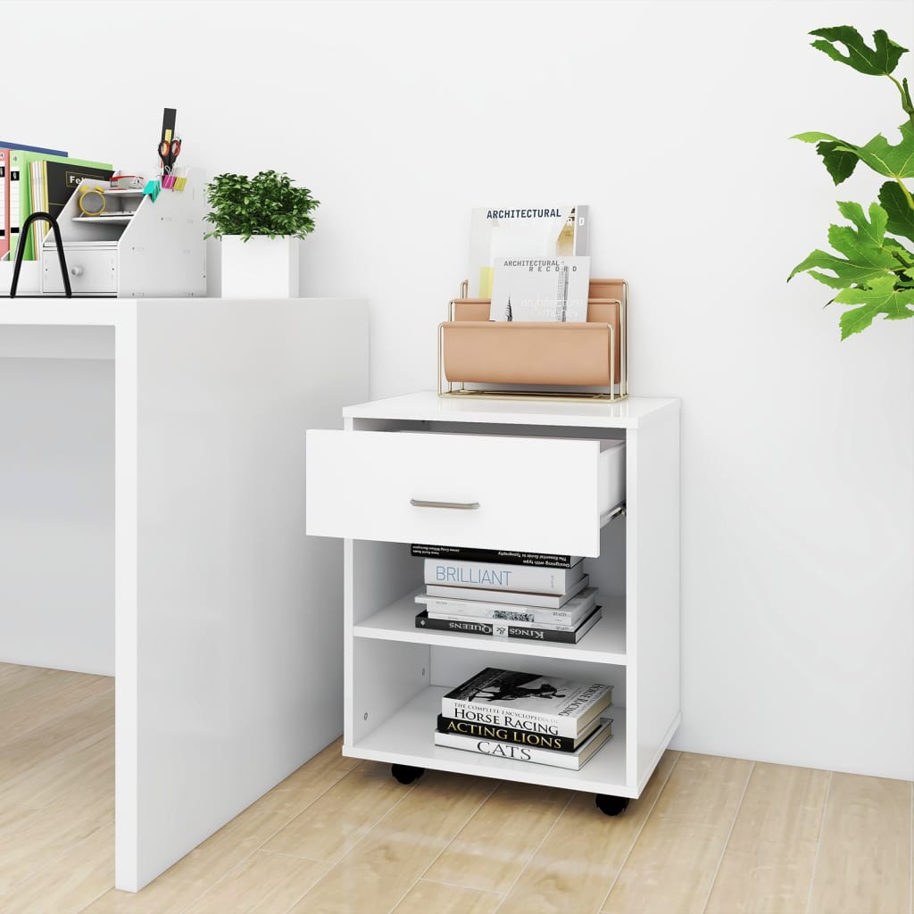 Storage Cabinet | White | Engineered wood | Medium | Storage Cabinet