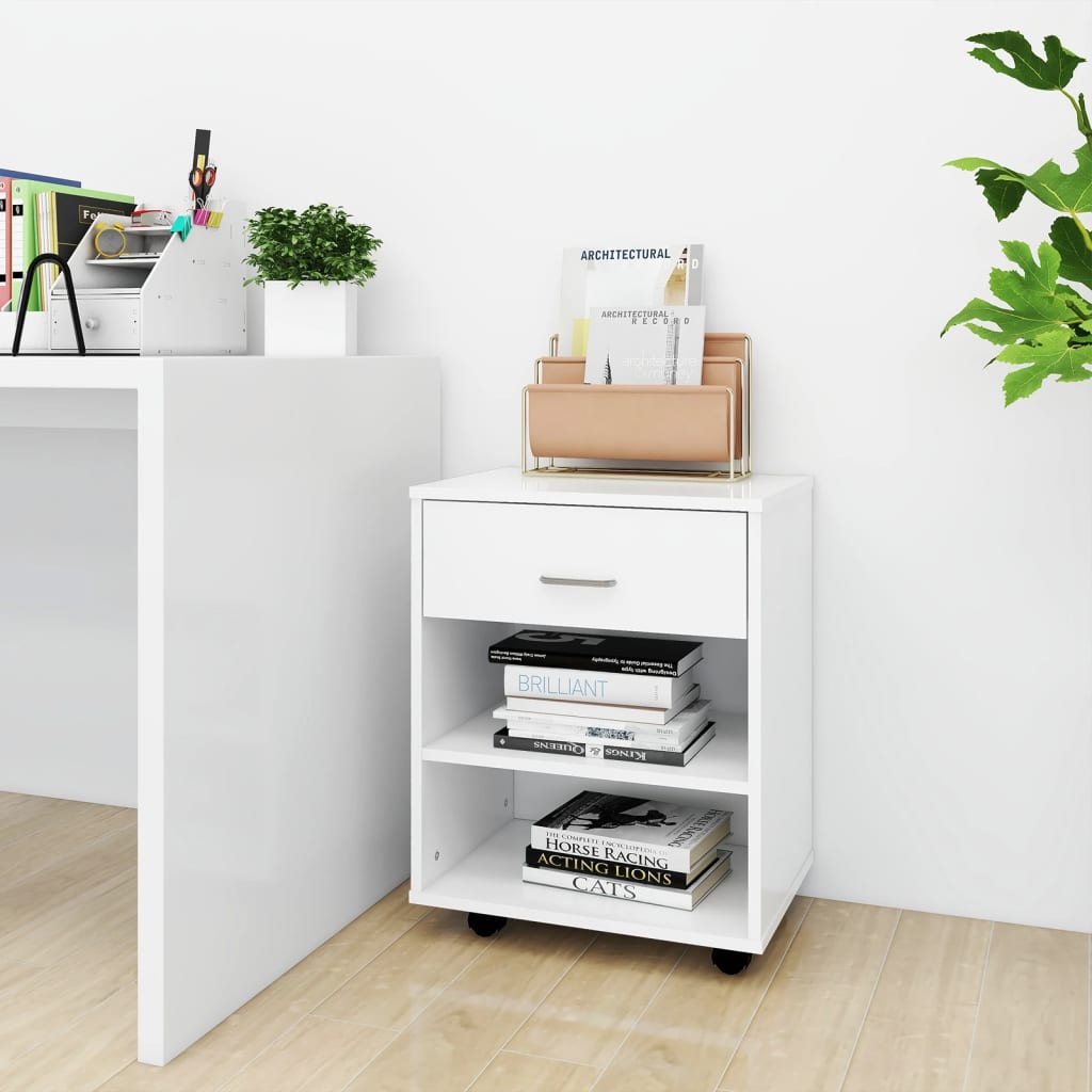 Storage Cabinet | White | Engineered wood | Medium | Storage Cabinet