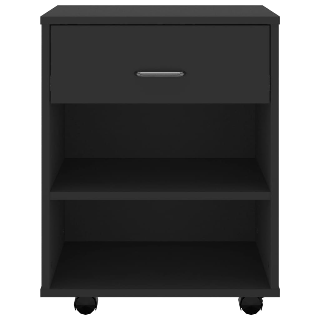 Storage Cabinet | Black | Engineered wood | Compact | Storage Cabinet