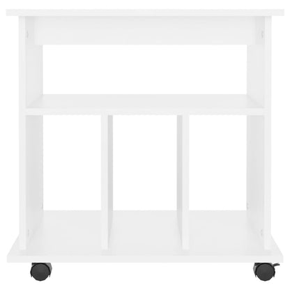 Storage Cabinet | White | Engineered wood | Medium | Lockable wheels