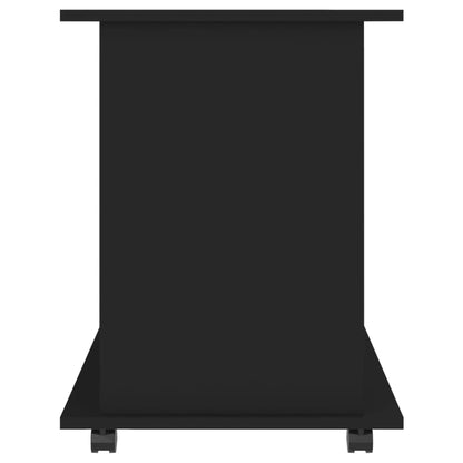 Rolling Cabinet Black 60x45x60 cm Engineered Wood