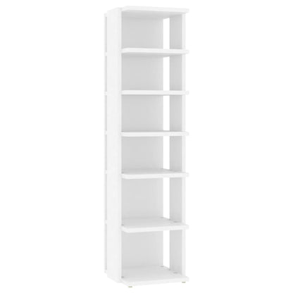 Shoe Cabinets 2 pcs White 27.5x27x102 cm Engineered Wood
