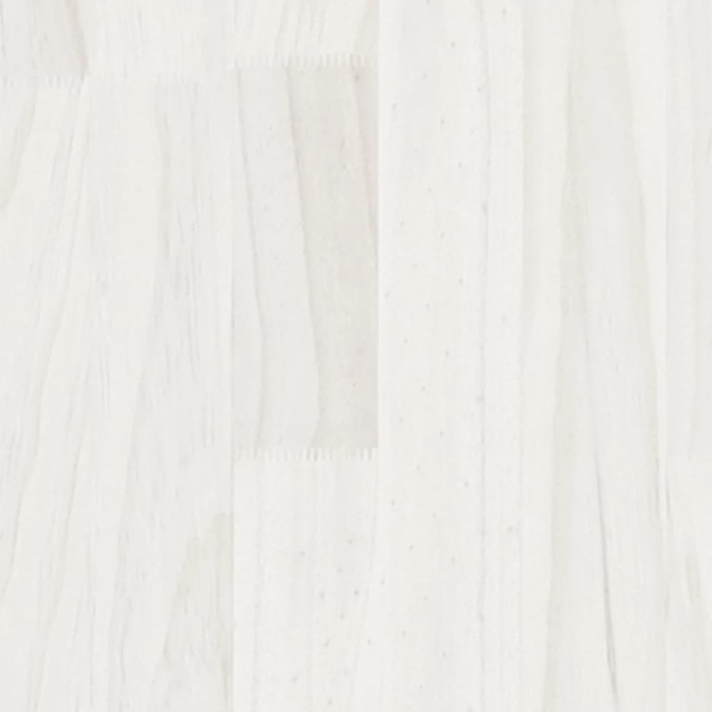 808504 vidaXL Coffee Table White 50x50x33,5 cm Solid Wood Pine