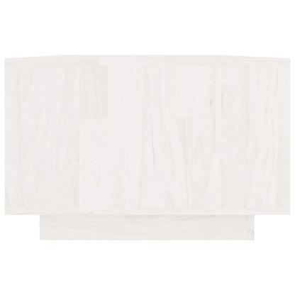 808509 vidaXL Coffee Table White 110x50x33,5 cm Solid Wood Pine