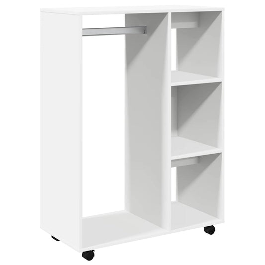 Wardrobe | White | Engineered wood | Large | Rollable | Wardrobe