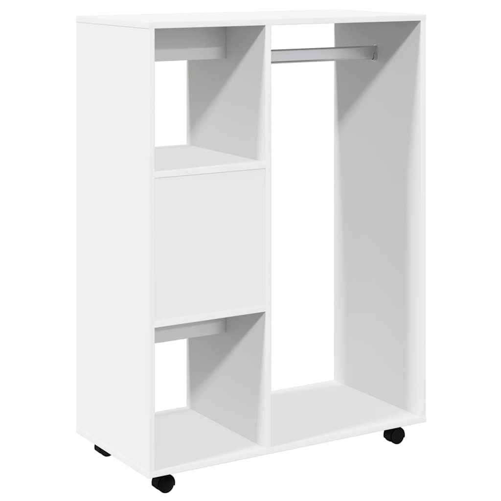 Wardrobe White 80x40x110 cm Engineered Wood