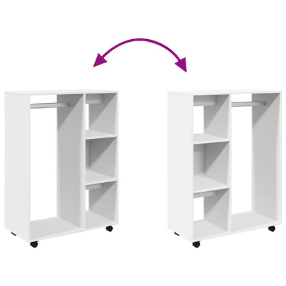 Wardrobe White 80x40x110 cm Engineered Wood