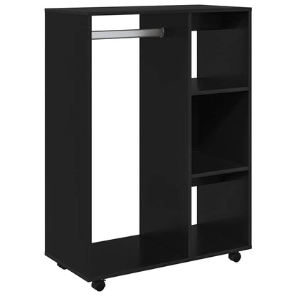 Wardrobe Black 80x40x110 cm Engineered Wood
