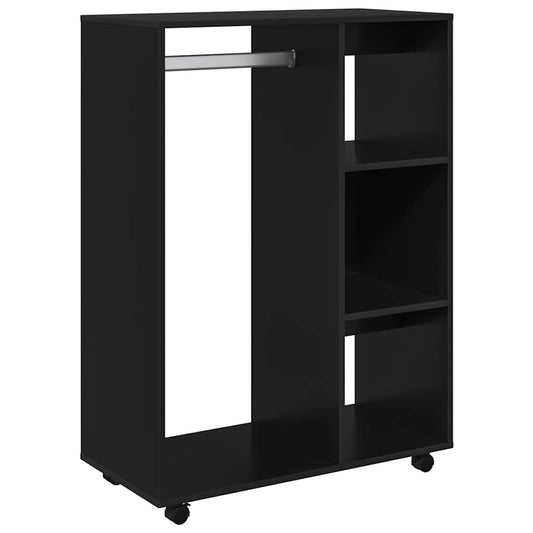 Wardrobe Black 80x40x110 cm Engineered Wood