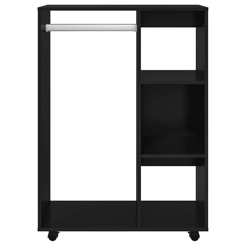 Wardrobe Black 80x40x110 cm Engineered Wood