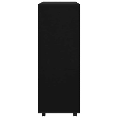 Wardrobe Black 80x40x110 cm Engineered Wood