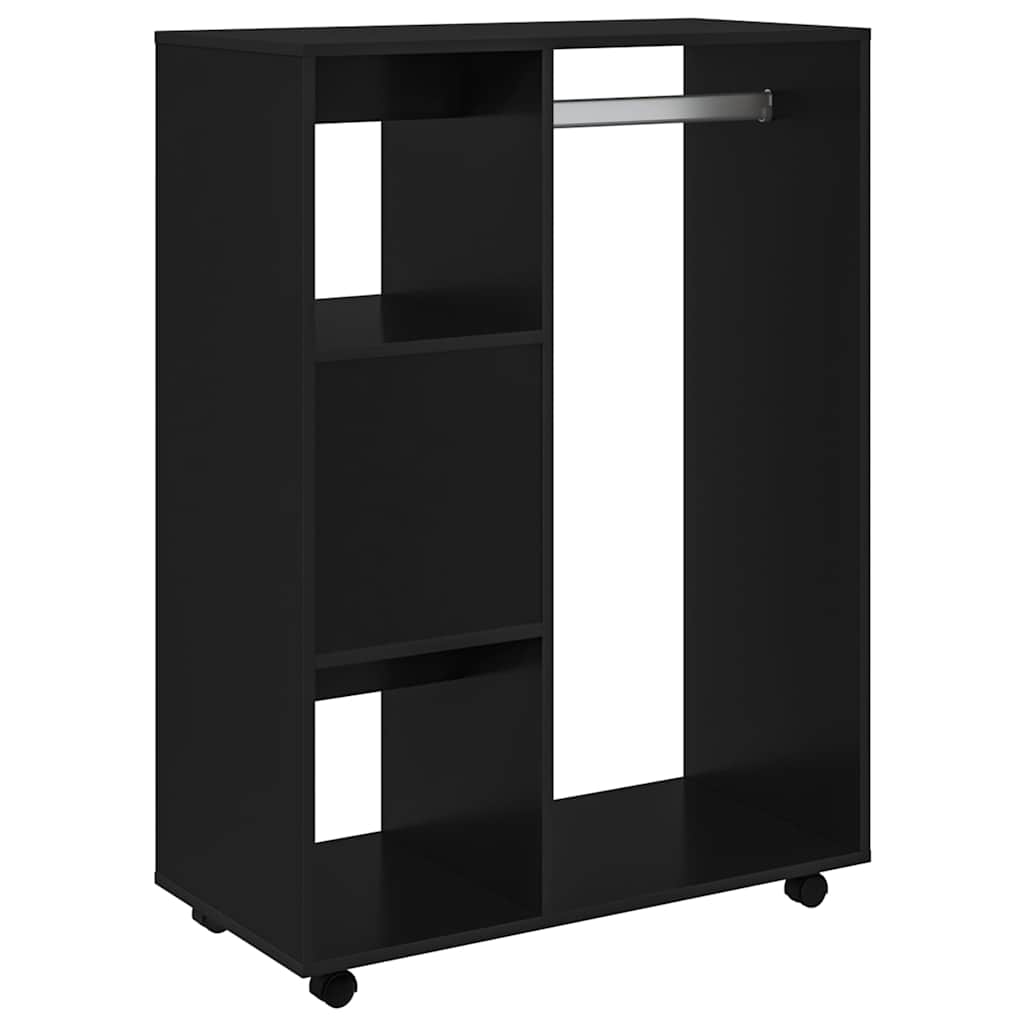 Wardrobe Black 80x40x110 cm Engineered Wood