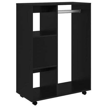 Wardrobe Black 80x40x110 cm Engineered Wood