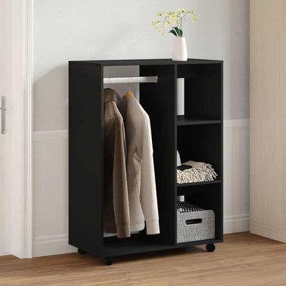 Wardrobe Black 80x40x110 cm Engineered Wood