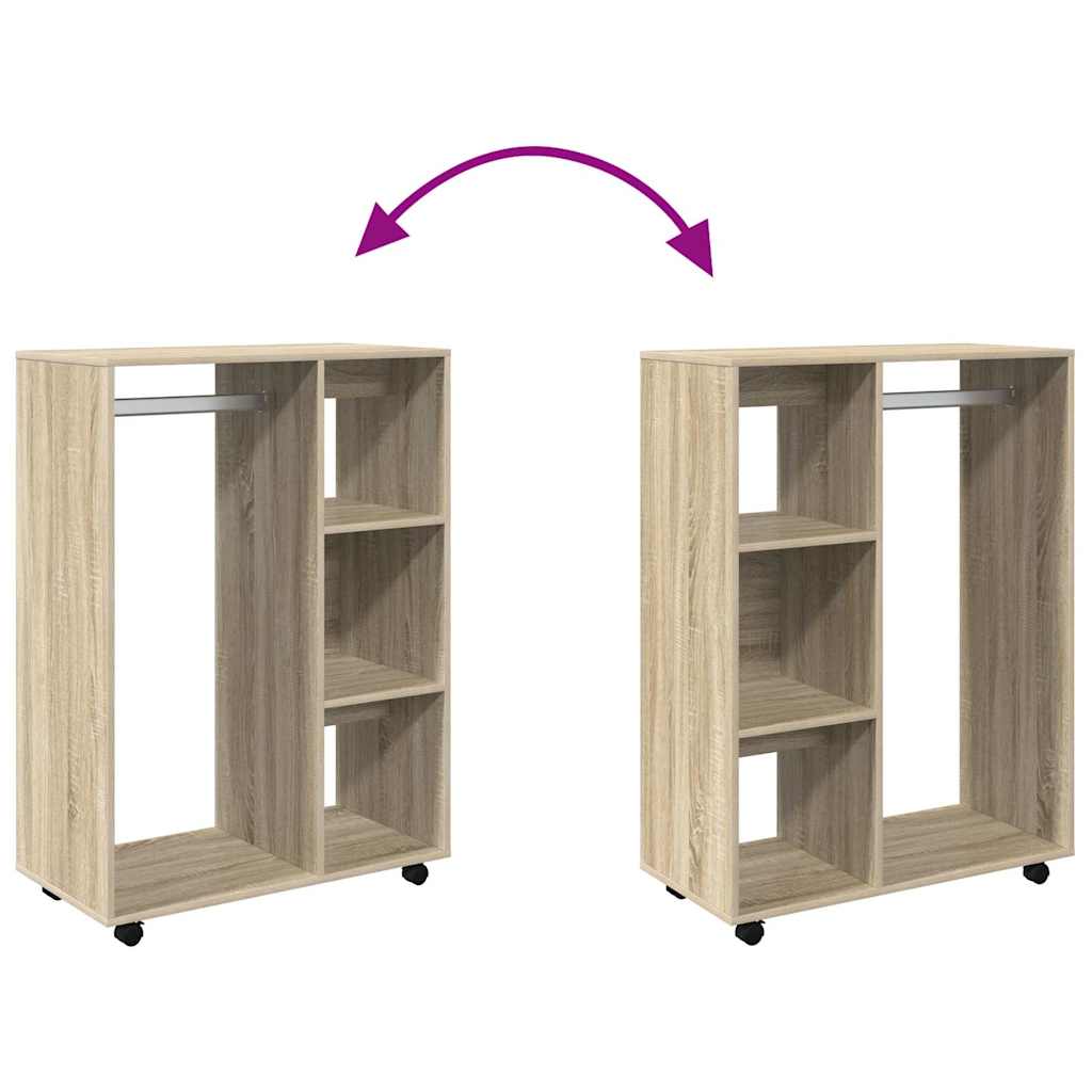 808516 vidaXL Wardrobe Sonoma Oak 80x40x110 cm Engineered Wood