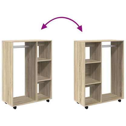 808516 vidaXL Wardrobe Sonoma Oak 80x40x110 cm Engineered Wood