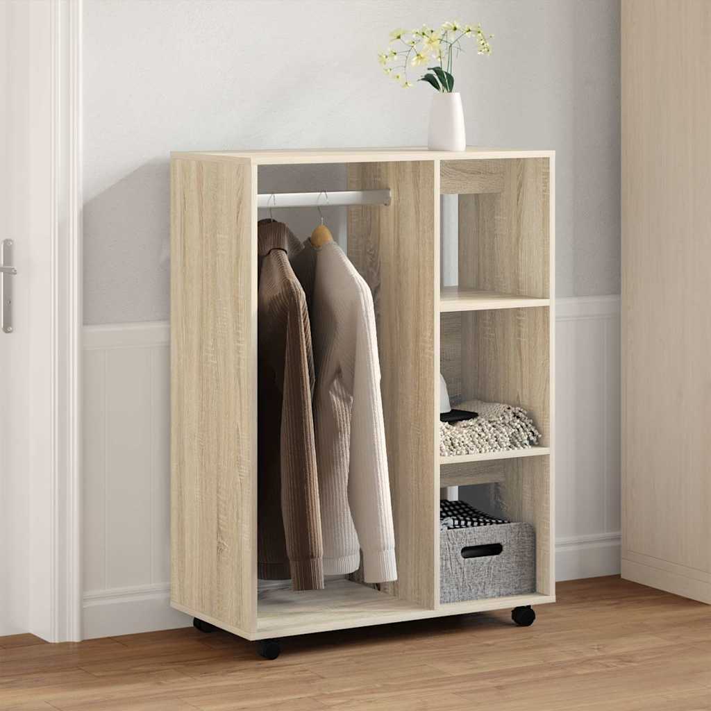808516 vidaXL Wardrobe Sonoma Oak 80x40x110 cm Engineered Wood