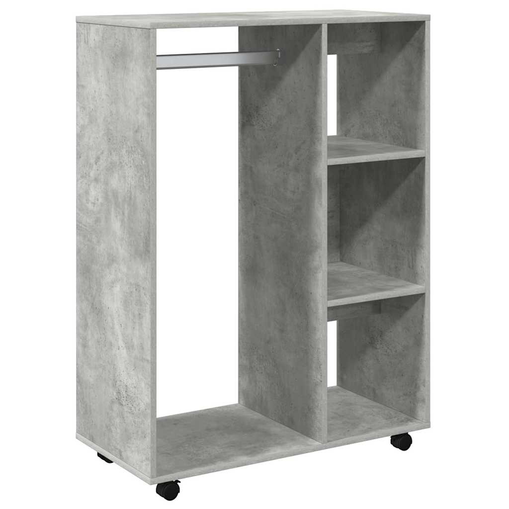 808517 vidaXL Wardrobe Concrete Grey 80x40x110 cm Engineered Wood