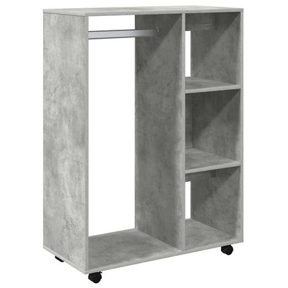 808517 vidaXL Wardrobe Concrete Grey 80x40x110 cm Engineered Wood