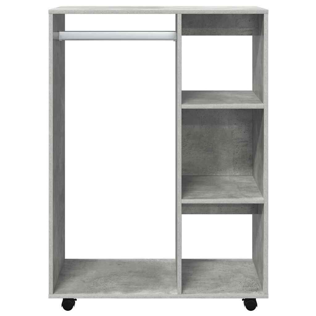 808517 vidaXL Wardrobe Concrete Grey 80x40x110 cm Engineered Wood