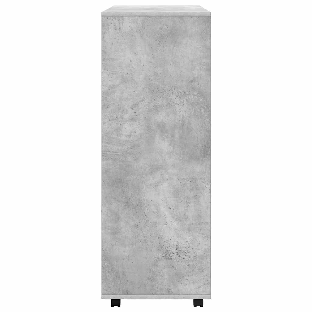 808517 vidaXL Wardrobe Concrete Grey 80x40x110 cm Engineered Wood