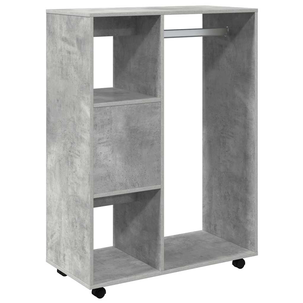 808517 vidaXL Wardrobe Concrete Grey 80x40x110 cm Engineered Wood