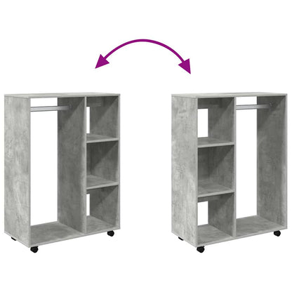 808517 vidaXL Wardrobe Concrete Grey 80x40x110 cm Engineered Wood