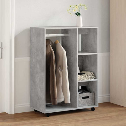 808517 vidaXL Wardrobe Concrete Grey 80x40x110 cm Engineered Wood