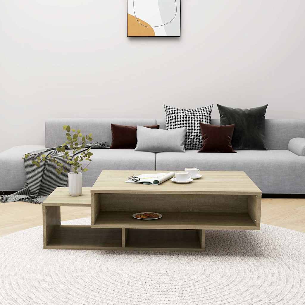 808525 vidaXL Coffee Table Sonoma Oak 105x55x32 cm Engineered Wood