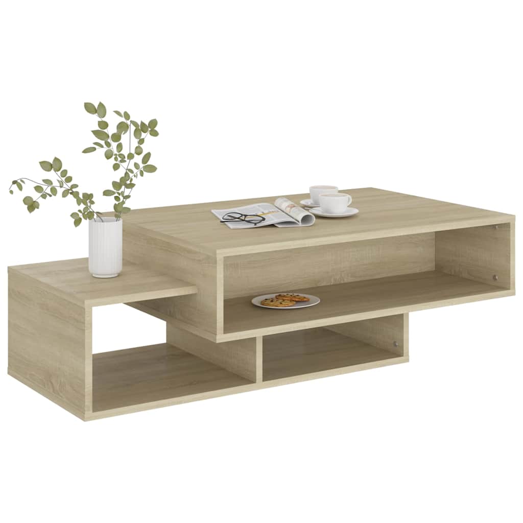 808525 vidaXL Coffee Table Sonoma Oak 105x55x32 cm Engineered Wood