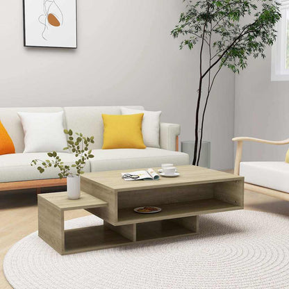 808525 vidaXL Coffee Table Sonoma Oak 105x55x32 cm Engineered Wood